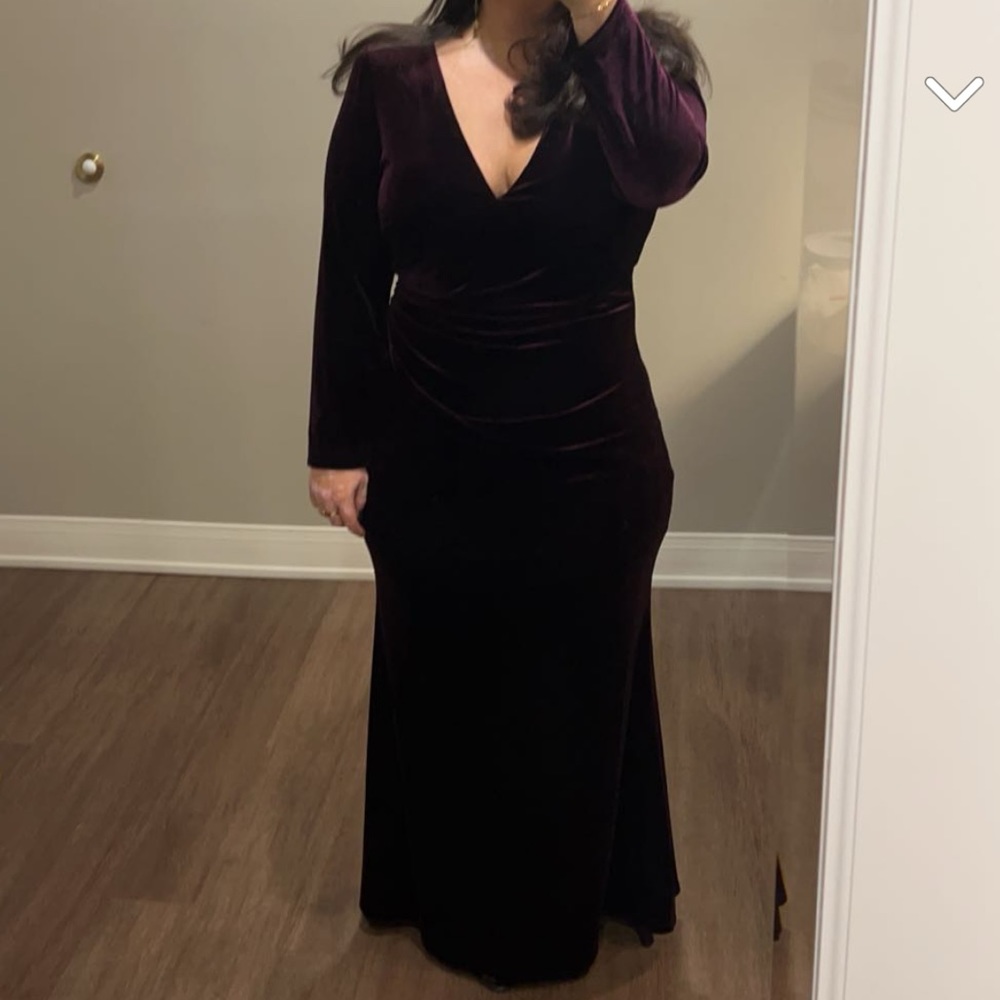 LONG SLEEVE VELVET DRESS FROM BLOOMINGDALES